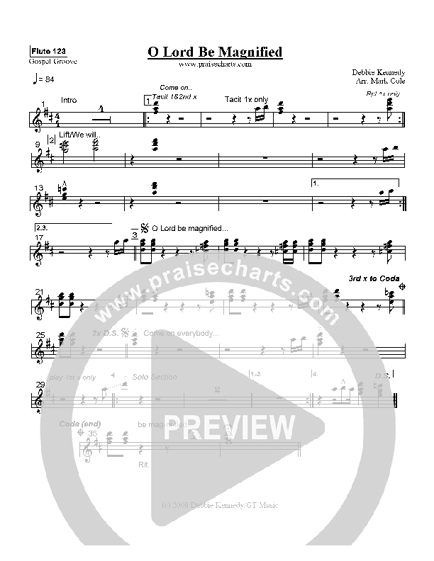 O Lord Be Magnified Orchestration (Mark Cole)