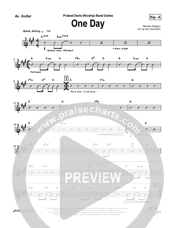 One Day Acoustic Guitar (Hillsong Worship)