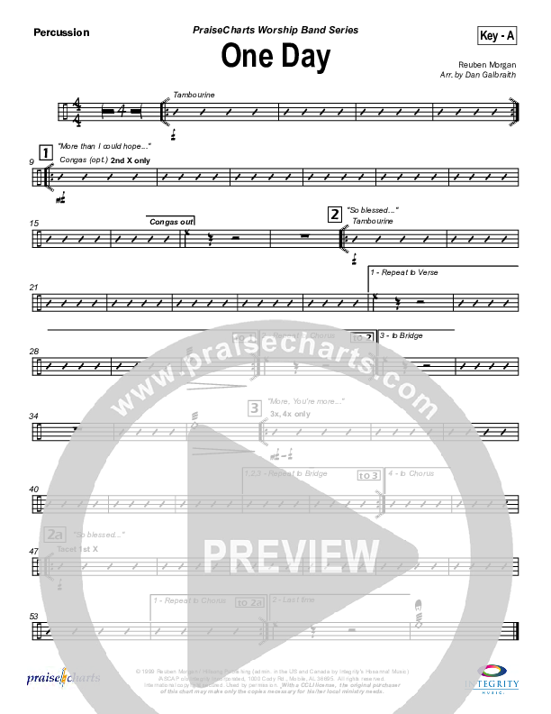 One Day Percussion (Hillsong Worship)