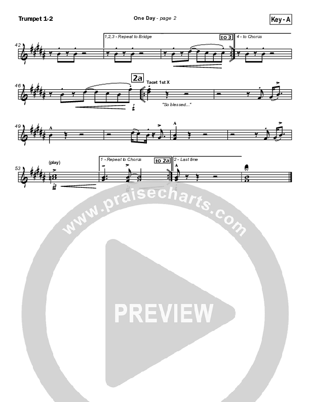 One Day Trumpet 1,2 (Hillsong Worship)