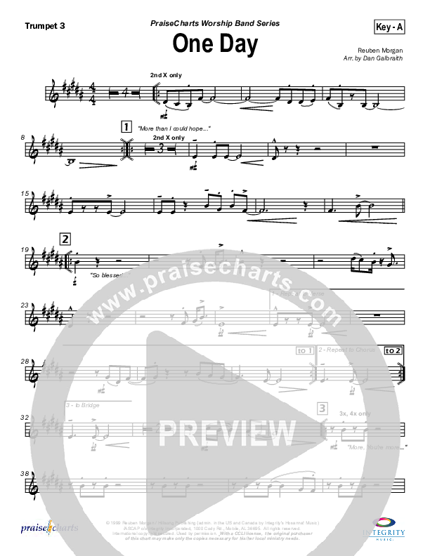 One Day Trumpet 3 (Hillsong Worship)