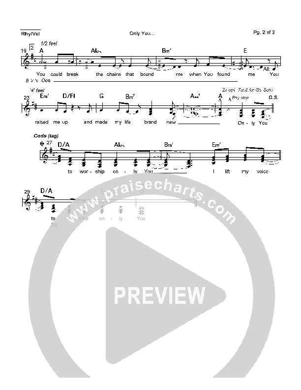 Only You Rhythm/Vocal (Paul Baloche)