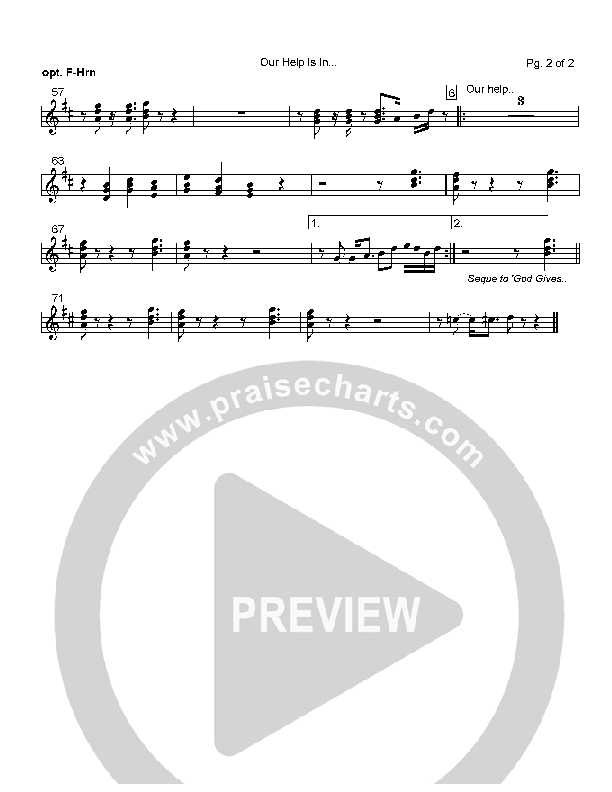 Our Help is in the Name of the Lord French Horn (David Baroni)