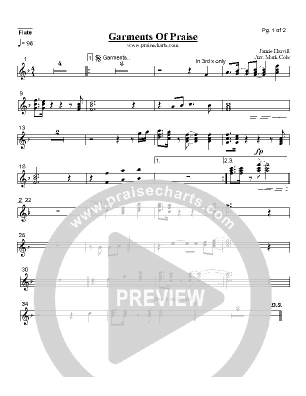 Garments of Praise Flute (Robin Mark)