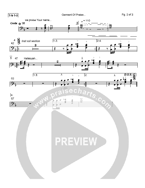 Garments of Praise Trombone 1/2/3 (Robin Mark)