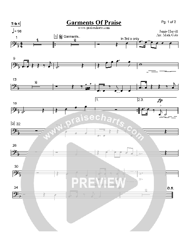 Garments of Praise Trombone 4 (Robin Mark)