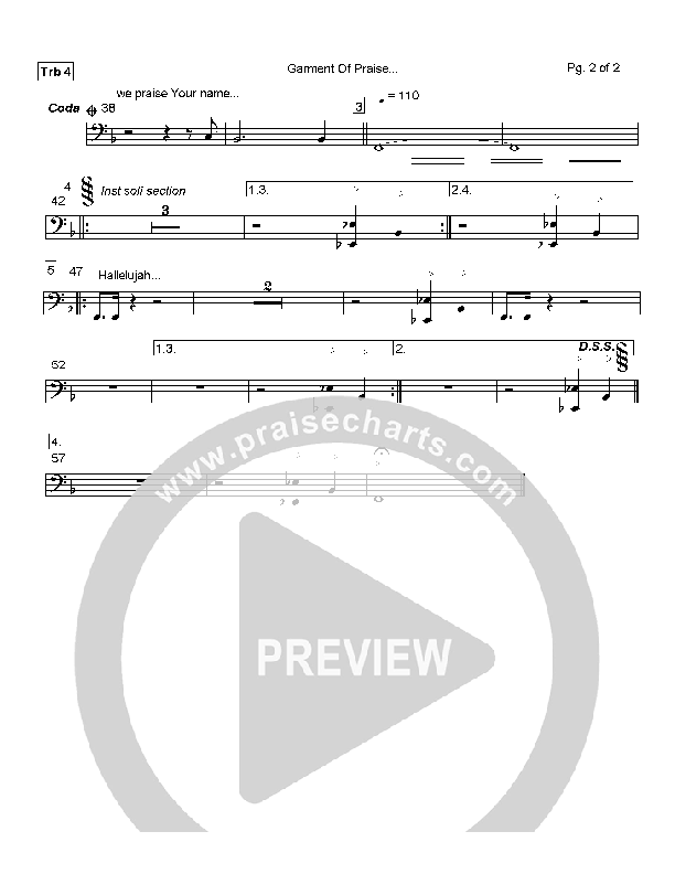 Garments of Praise Trombone 4 (Robin Mark)