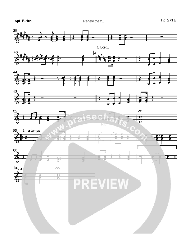 Renew Them in our Day French Horn (Mark Cole)