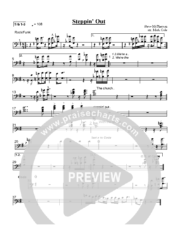 Steppin' Out Trombone 1/2/3 (Hillsong Worship)