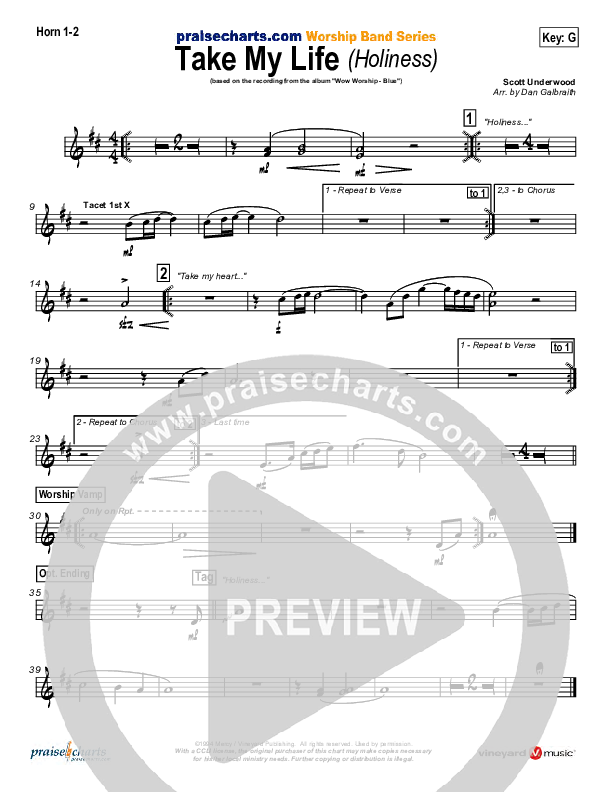 Take My Life Brass Pack (Scott Underwood)