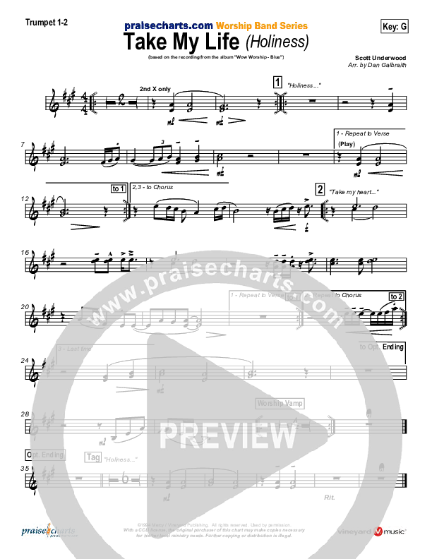 Take My Life Brass Pack (Scott Underwood)