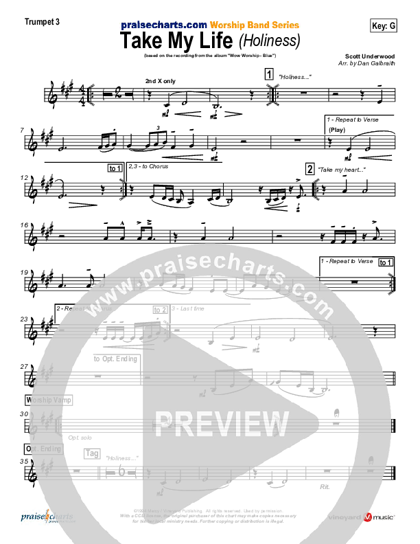 Take My Life Brass Pack (Scott Underwood)