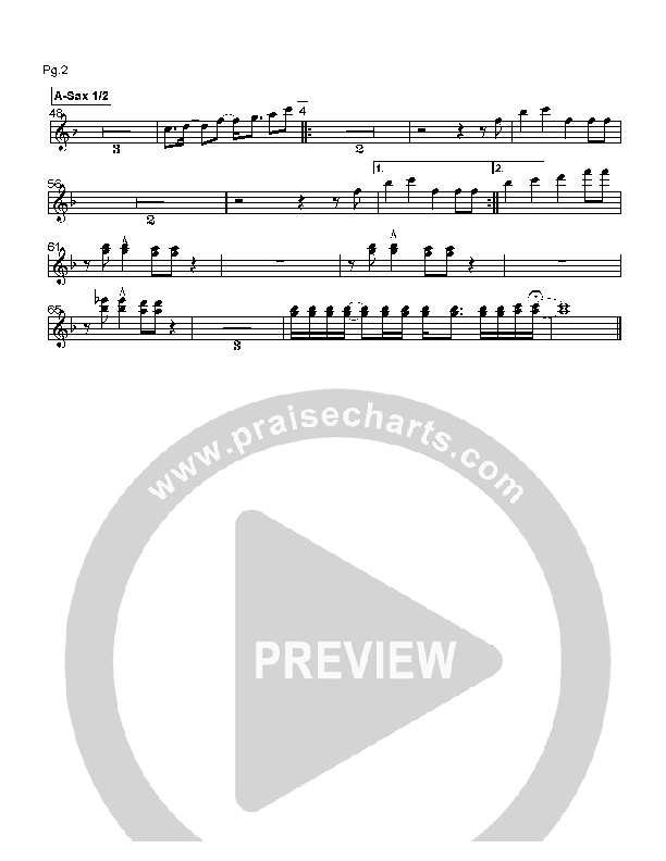 The Battle Is The Lord's Alto Sax 1/2 (Ron Kenoly)