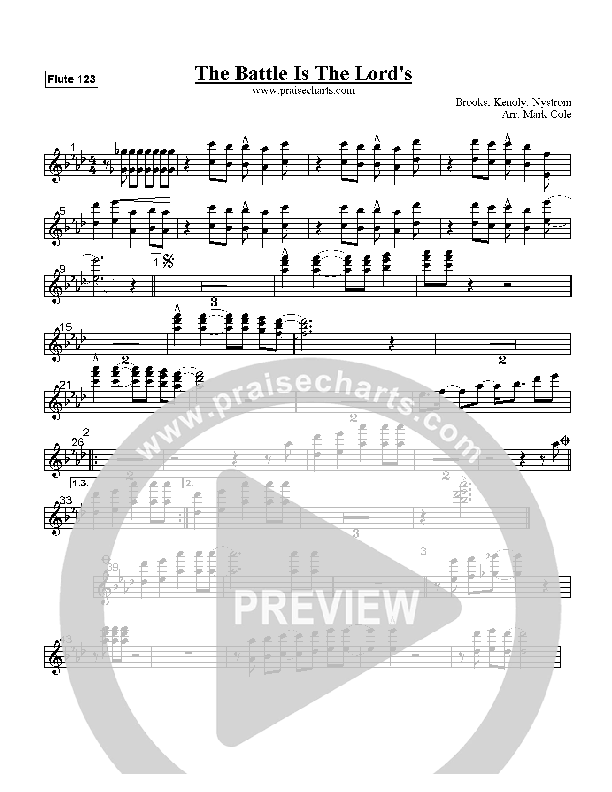 The Battle Is The Lord's Flute 1/2/3 (Ron Kenoly)