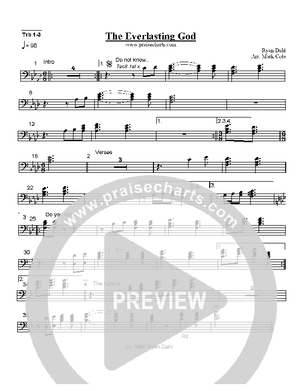 The Everlasting God Trombone 1/2/3 (Toby Baxley)