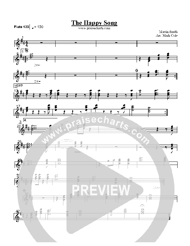 The Happy Song Flute/Oboe 1/2/3 (Delirious)