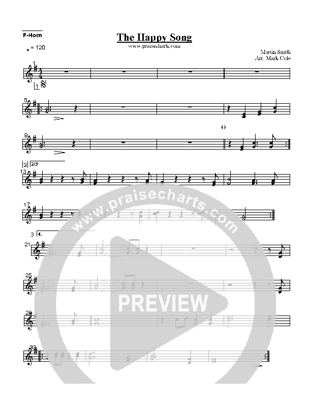 The Happy Song French Horn 1 (Delirious)