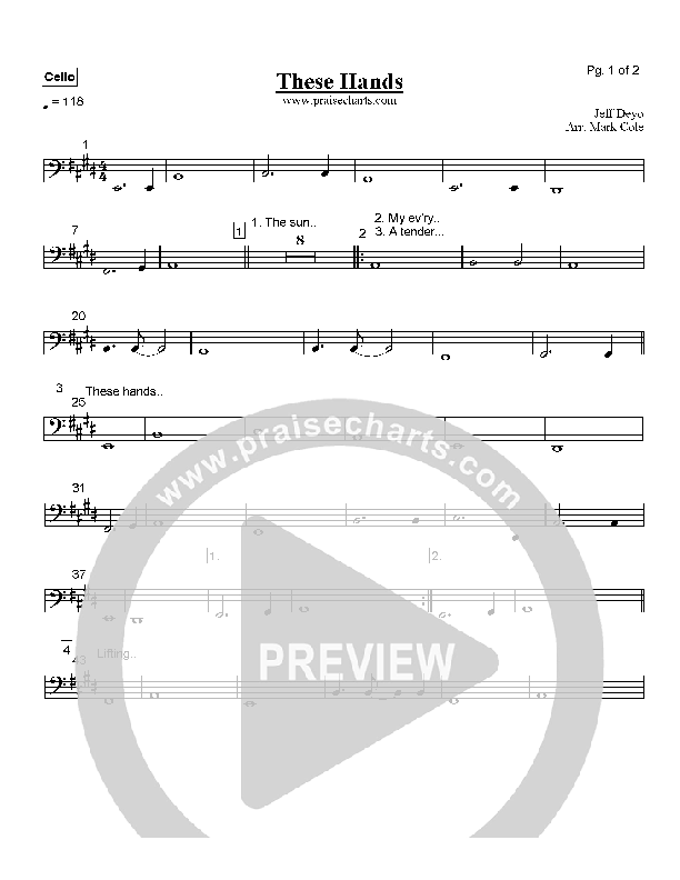 These Hands Cello (Jeff Deyo)