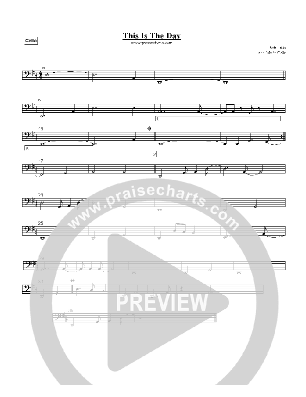 This Is The Day Cello (Bob Fitts)