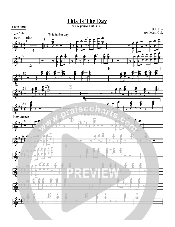 This Is The Day Flute 1/2/3 (Bob Fitts)