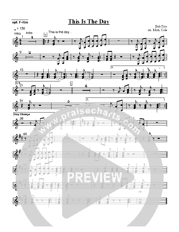 This Is The Day French Horn (Bob Fitts)