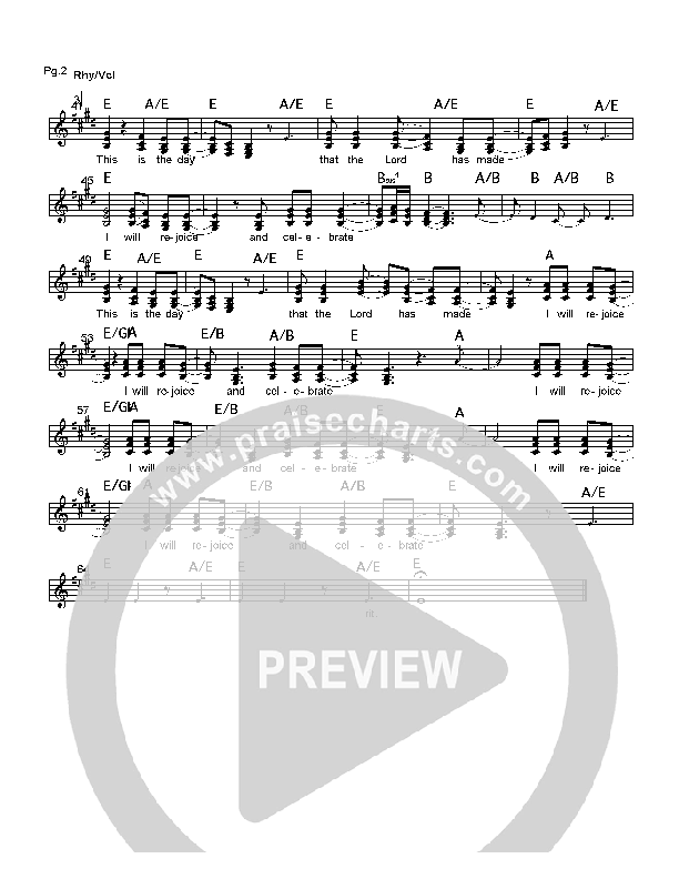 This Is The Day Rhythm/Vocal (Bob Fitts)