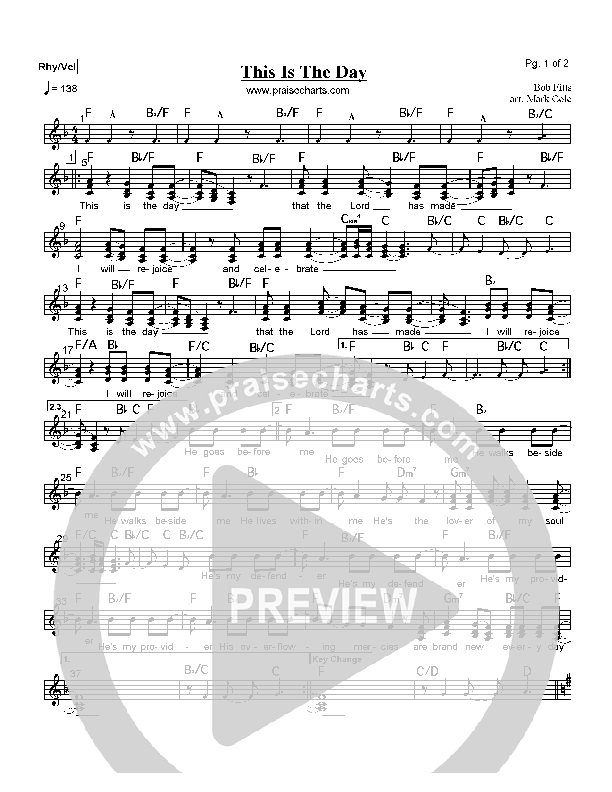 This Is The Day Orchestration (Bob Fitts)