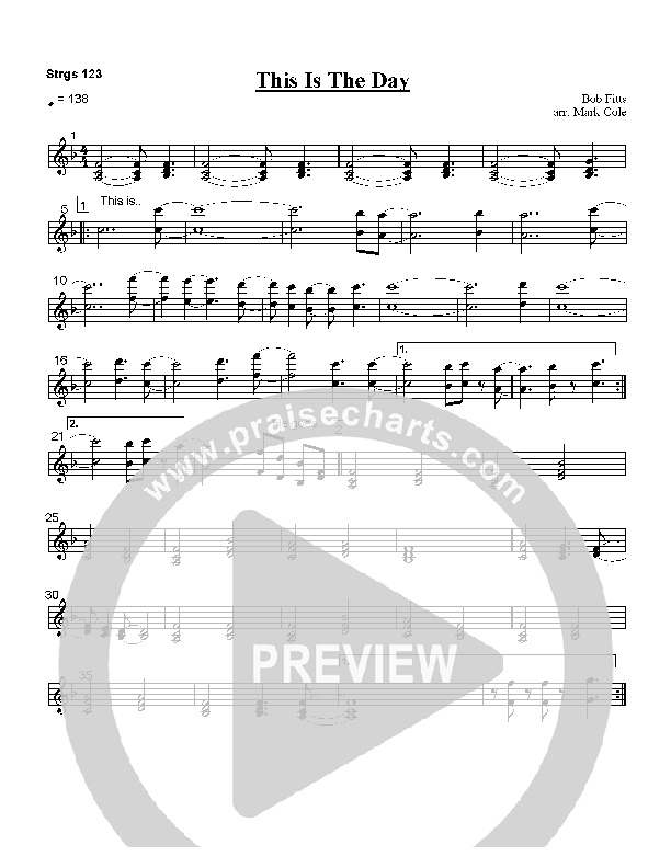 This Is The Day Strings (Bob Fitts)