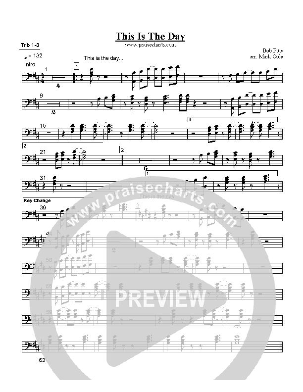 This Is The Day Trombone 1/2/3 (Bob Fitts)