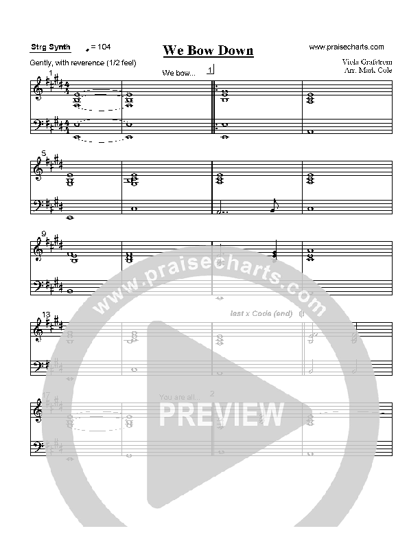 We Bow Down Synth Strings (Viola Grafstrom)