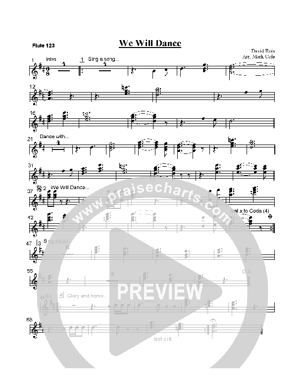 We Will Dance Orchestration (David Ruis)