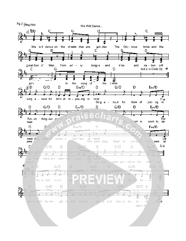 We Will Dance Orchestration (David Ruis)