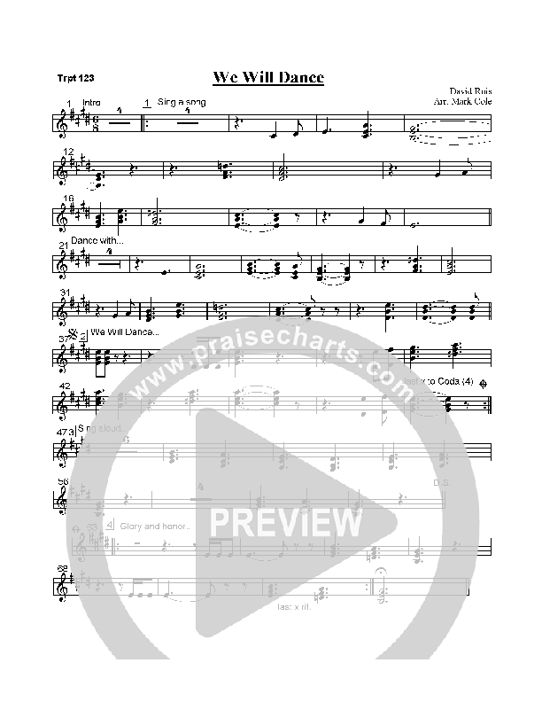 We Will Dance Trumpet 1/2/3 (David Ruis)