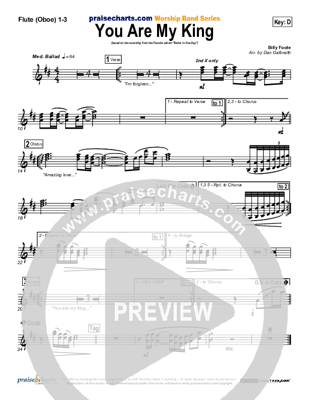 You Are My King (Amazing Love) Wind Pack (Christy Nockels)