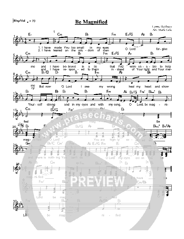 Be Magnified Orchestration (Lynn DeShazo)