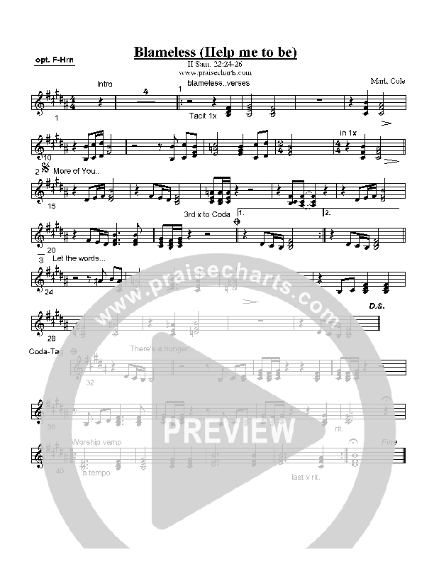 Blameless French Horn (Mark Cole)