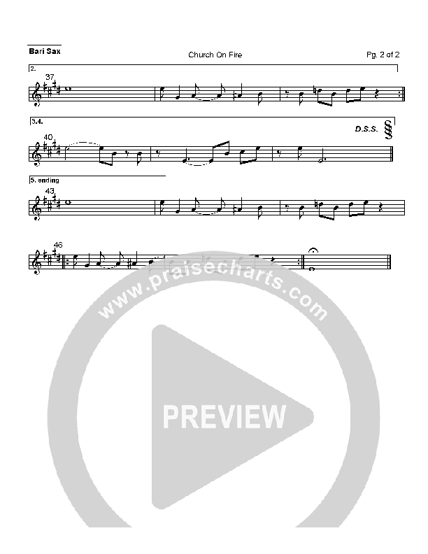 Church On Fire Bari Sax (Hillsong Worship)