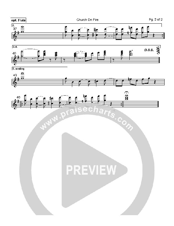 Church On Fire Flute (Hillsong Worship)