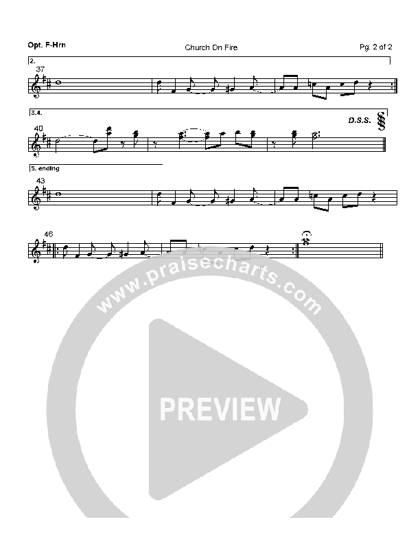 Church On Fire French Horn (Hillsong Worship)