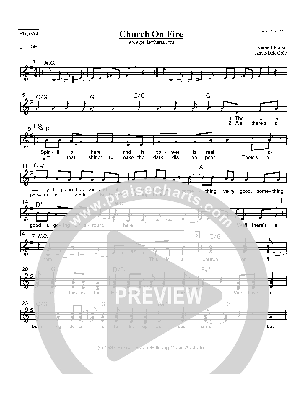 Church On Fire Orchestration (Hillsong Worship)