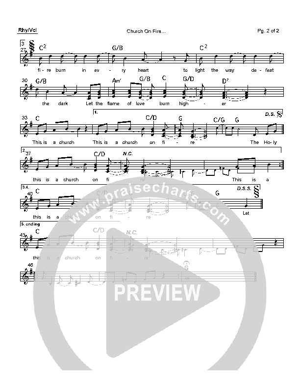 Church On Fire Orchestration (Hillsong Worship)