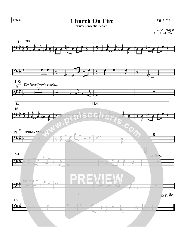 Church On Fire Trombone 4 (Hillsong Worship)