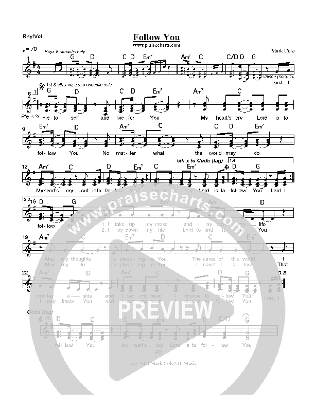 Follow You Orchestration (Mark Cole)