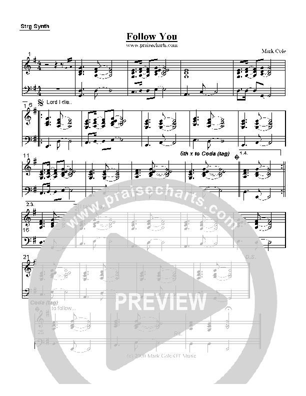 Follow You Synth Strings (Mark Cole)