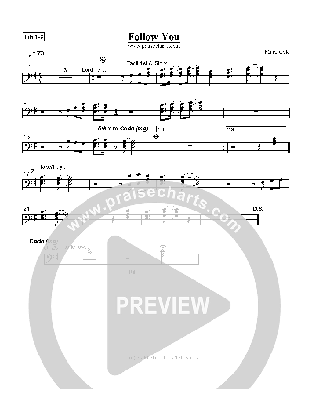 Follow You Trombone 1/2/3 (Mark Cole)