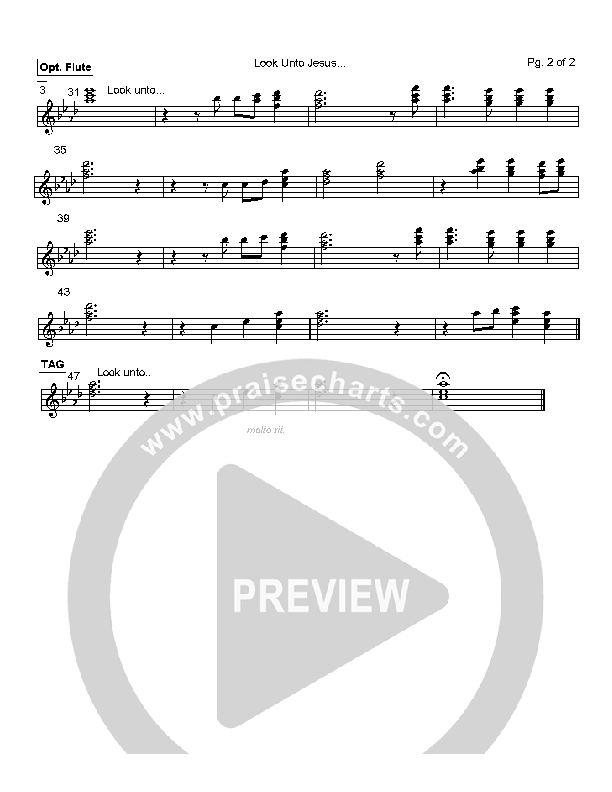 Look Unto Jesus Flute (Mark Cole)