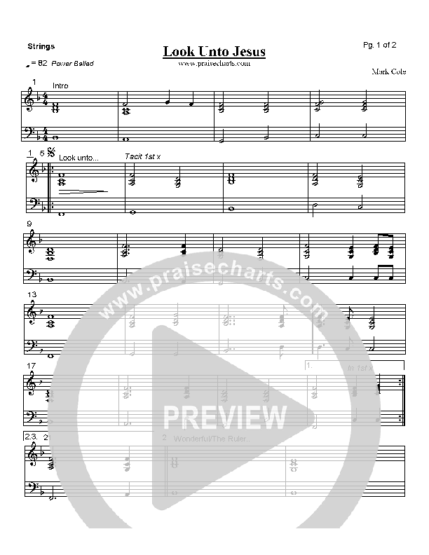 Look Unto Jesus Strings (Mark Cole)