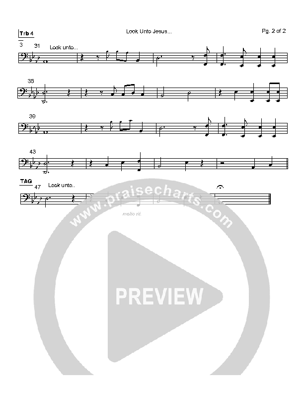 Look Unto Jesus Trombone 4 (Mark Cole)