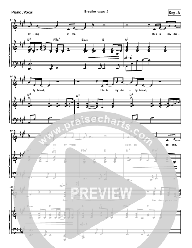 Breathe / Yearn Piano/Vocal & Lead (Marie Barnett)