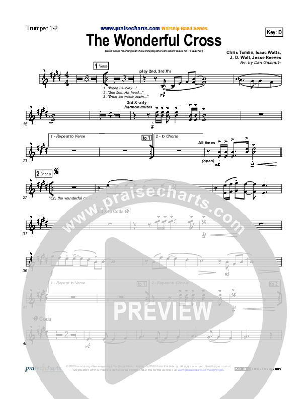 The Wonderful Cross Brass Pack (Chris Tomlin)